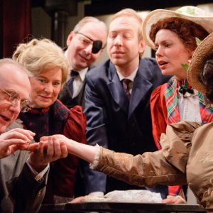 people looking at women's palm