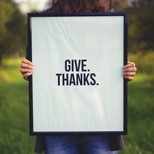 give thanks sign