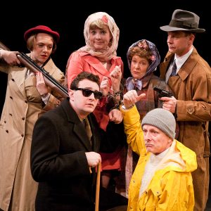 group handcuffed and held at gun point